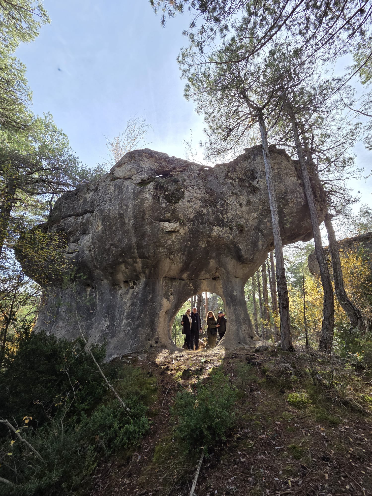 campamento familiar en la naturaleza en Cuenca con niños y familias disfrutando al aire libre