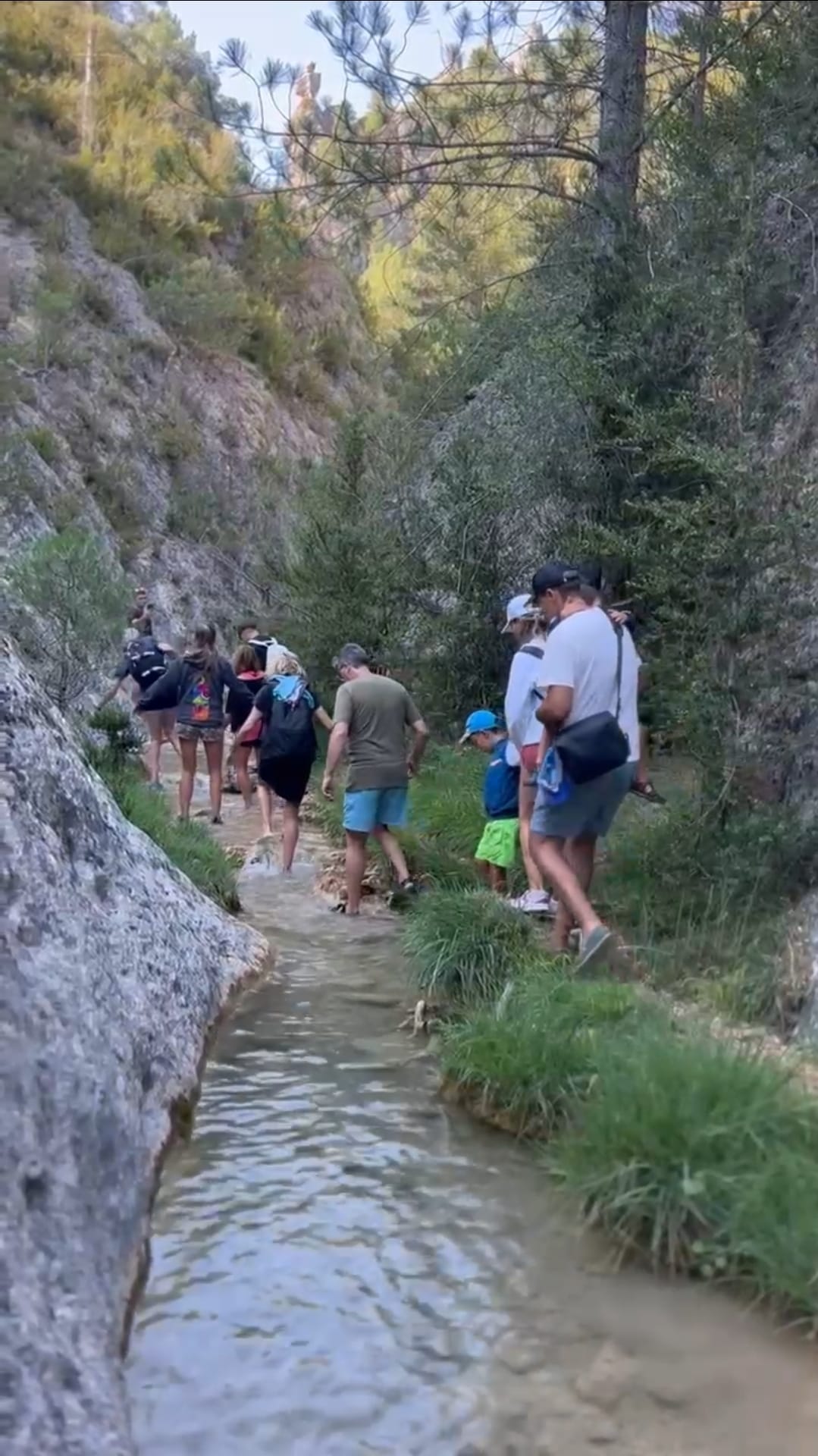 campamento familiar en la naturaleza en Cuenca con niños y familias disfrutando al aire libre
